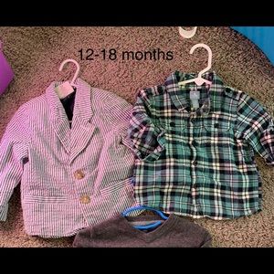 Blazer and plaid button down